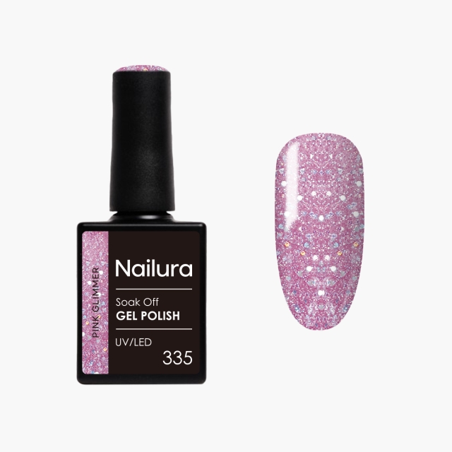 Nailura Geelilakka 335 – Pink Glimmer – 10 ml