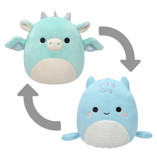 Squishmallows 13 cm:n P18-pehmolelu – Flip A Mallows – Miles ja Lune