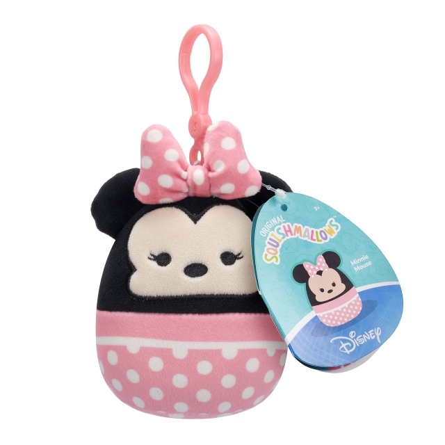 Squishmallows 9 cm:n Disney-kiinnitystyyny – Minni Hiiri