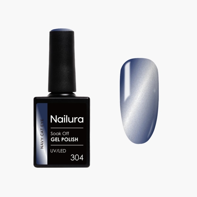 Nailura Geelilakka 304 – Navy Cat Eye – tummansininen – 10 ml