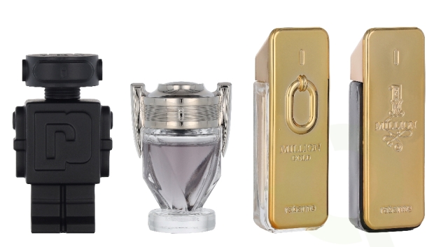 Paco Rabanne Miniatures Set 20 ml 1 Million Edt Spray 5ml/1 Million Elixir Parfum 5ml/Invictus Edt Spra 5ml/Phantom Edt Spra 5ml
