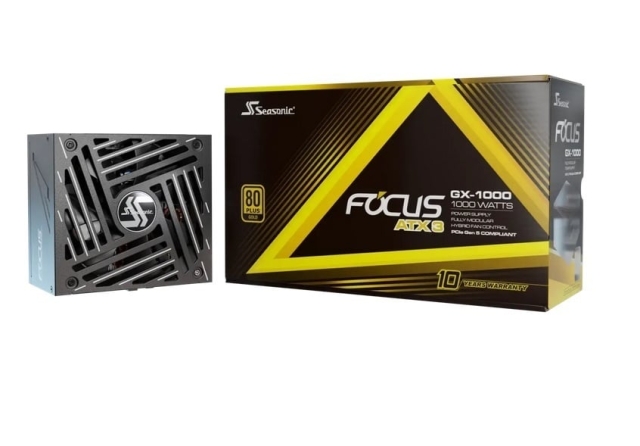 Seasonic FOCUS GX-1000 ATX 3.1 (2024) -virtalähde, musta, 1000 W