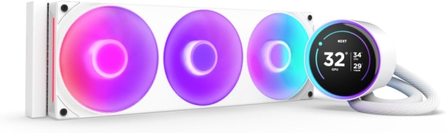 NZXT Kraken Elite RGB 360 (2024) -nestejäähdytysjärjestelmä, valkoinen