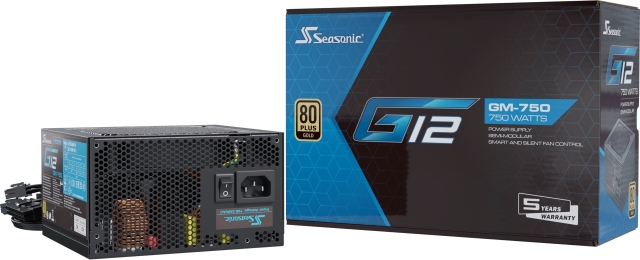 Seasonic G12 GM-750 (2024) ATX -virtalähde, musta, 750 W