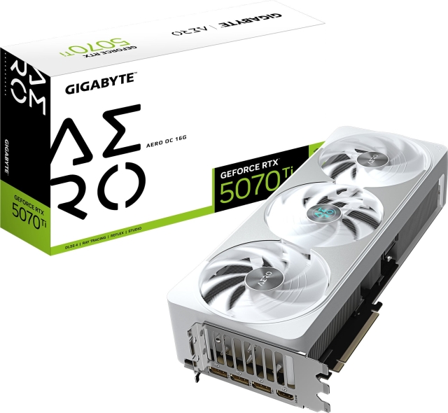 Gigabyte GeForce RTX 5070 Ti AERO OC 16 Gt näytönohjain