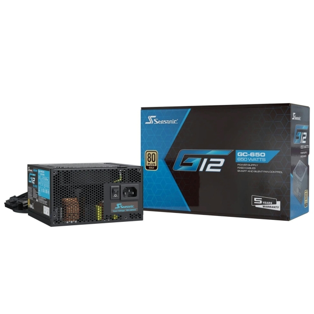 Seasonic G12 GC-650 ATX-virtalähde, 650 W (2024)