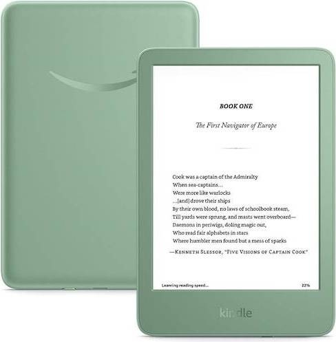 Amazon Kindle (16 Gt) – 2024 – Matcha-vihreä