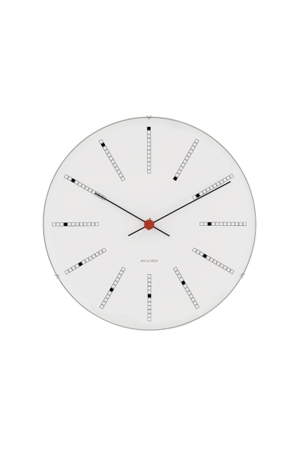 Arne Jacobsen Clocks Arne Jacobsen – Bankers -seinäkello – Ø21 cm – valkoinen