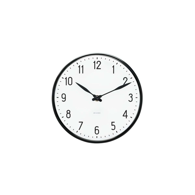 Arne Jacobsen Clocks Arne Jacobsen – Station-seinäkello – Ø21 cm – musta