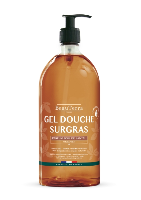 BeauTerra Ultra Rich -suihkugeeli – santelipuu – 1 l