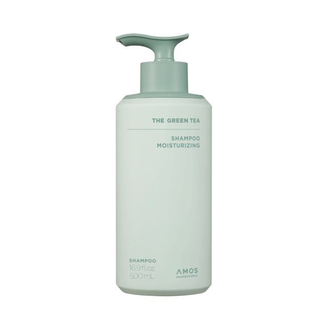 Amos Professional Green Tea -kosteuttava shampoo – vihreä – 500 ml