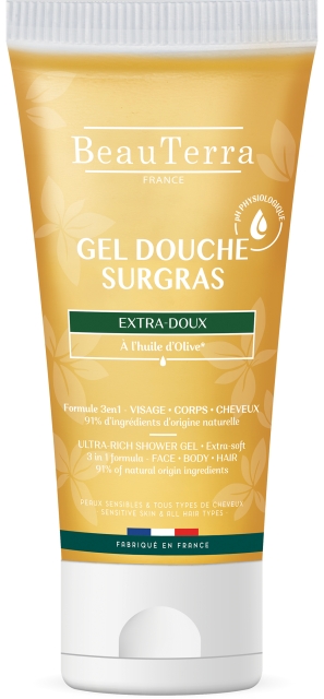 BeauTerra Ultra Rich -suihkugeeli – erittäin ihoystävällinen – 200 ml