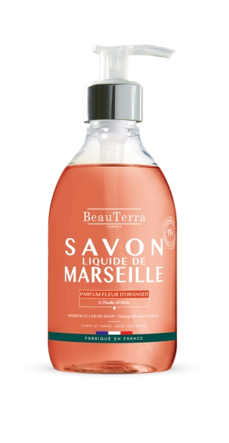 BeauTerra Marseillen nestesaippua – appelsiinikukka – 300 ml