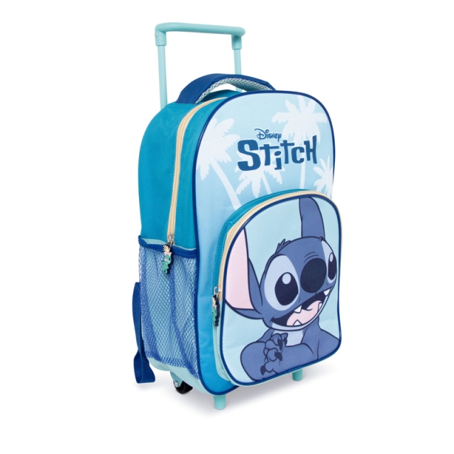 Disney Stitch - koululaukku, pyörillä - 24 x 36 x 12 cm (WD17301)