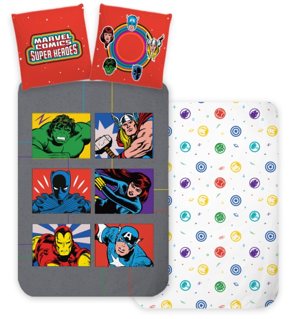 BrandMac Vuodevaatteet – aikuisten koko 140 x 200 cm – Avengers (1000931)