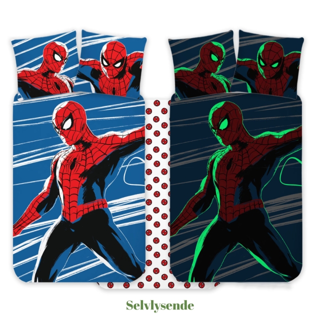 BrandMac Vuodevaatteet – Juniorikoko 100 x 140 cm – Spiderman 1053 Glow (1029355)