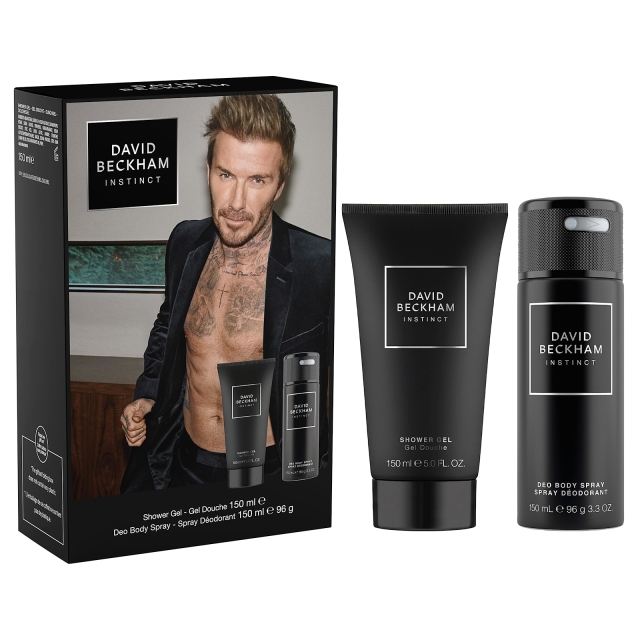 David Beckham XMAS Instinct deodoranttisuihke 150 ml + suihkugeeli 150 ml