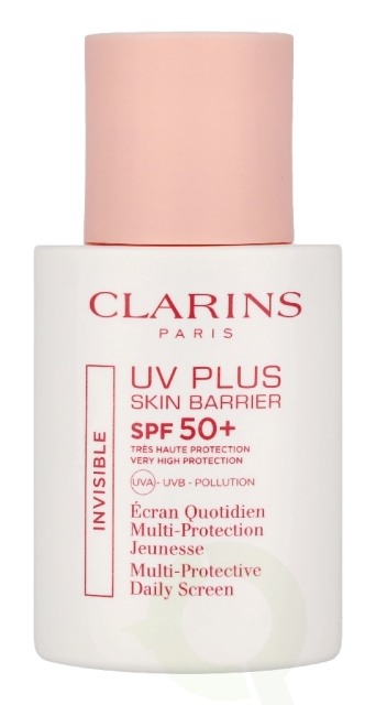 Clarins Invisible UV Plus Skin Barrier SPF50 30 ml UVA UVB Pollution