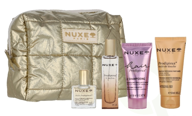 Nuxe Prodigious Travel Kit 85 ml Shampoo 30ml/Le Parfum 15ml/Dry Oil 10ml/Shower Oil 30ml