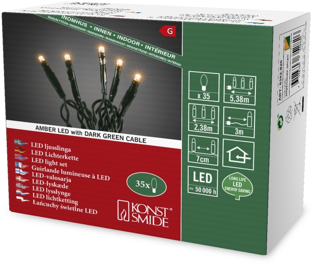 Konstsmide Ljusslinga 35 amber LED 6352-820 Konstsmide
