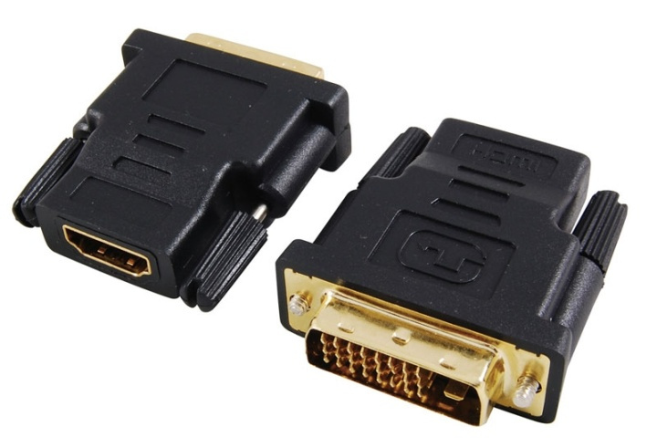 NORDIQZENZ Adapteri DVI-D uros HDMI naaras ryhmässä KODINELEKTRONIIKKA / Kaapelit & Sovittimet / HDMI / Sovittimet @ TP E-commerce Nordic AB (38-1007)