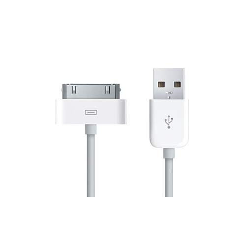 30-nastainen USB-kaapeli iPad/ iPod / iPhone (valkoinen) ryhmässä ÄLYPUHELIMET JA TABLETIT / Laturit & Kaapelit / Kaapelit / 30 pin -kaapelit @ TP E-commerce Nordic AB (38-1083)