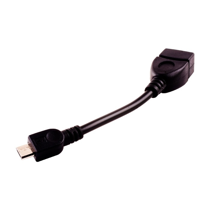 USB-sovitin OTG, USB naaras Micro-USB uros ryhmässä ÄLYPUHELIMET JA TABLETIT / Laturit & Kaapelit / Sovittimet @ TP E-commerce Nordic AB (38-10962)