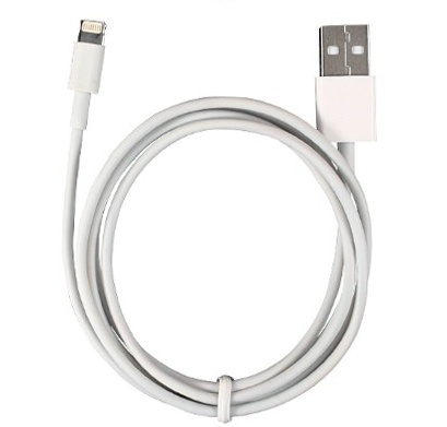 Lightning-kabel till iPhone & iPad, 1 meter, vit ryhmässä ÄLYPUHELIMET JA TABLETIT / Laturit & Kaapelit / Kaapelit / Lightning kaapelit @ TP E-commerce Nordic AB (38-11275)