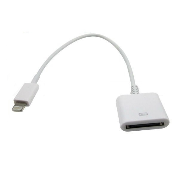 Lightning 8-pin till 30-pin adapter för iPhone 5/5S/5C/6/7, iPad 4 ryhmässä ÄLYPUHELIMET JA TABLETIT / Laturit & Kaapelit / Sovittimet @ TP E-commerce Nordic AB (38-11277)