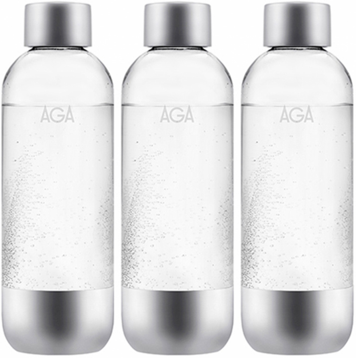 3-pack AGA AQVIA Stål 1L, PET-flaska ryhmässä KOTI, TALOUS JA PUUTARHA / Kodinkoneet / Vesi ja mehu / Hiilihapotuslaitteet / Tarvikkeet @ TP E-commerce Nordic AB (38-11697PKT)