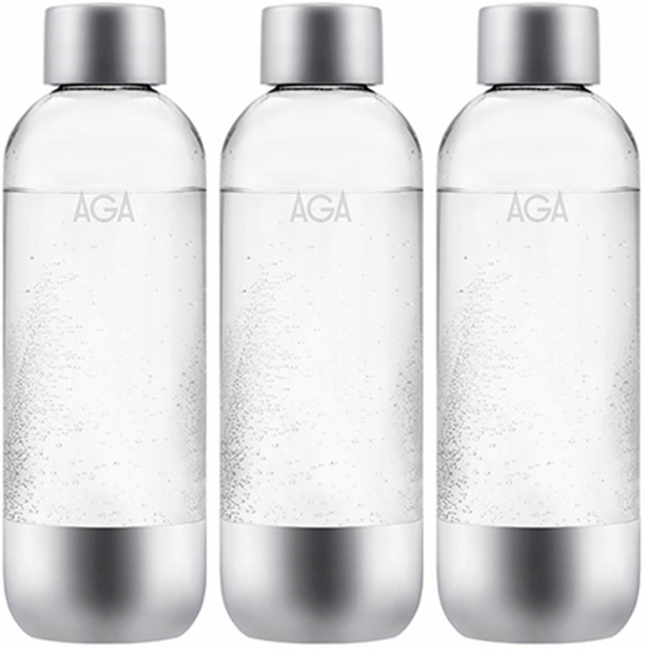 3-pack AGA AQVIA Steel 1L, PET-pullo ryhmässä KOTI, TALOUS JA PUUTARHA / Kodinkoneet / Vesi ja mehu / Hiilihapotuslaitteet / Tarvikkeet @ TP E-commerce Nordic AB (38-11697PKT)