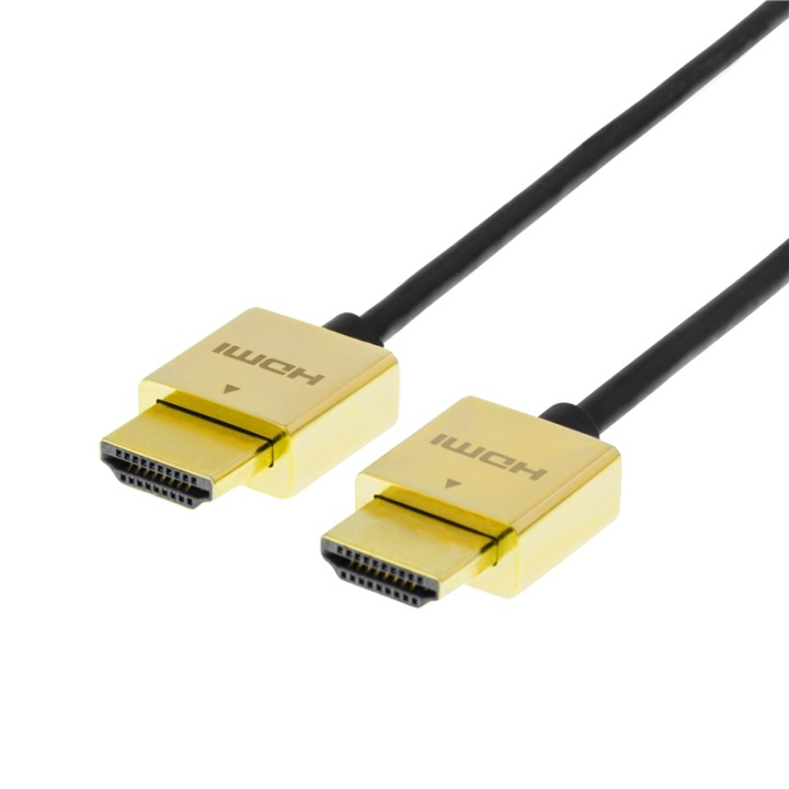 DELTACO PRIME ultraohut HDMI-kaapeli, kullatut sinkki-liitokset, 2m ryhmässä KODINELEKTRONIIKKA / Kaapelit & Sovittimet / HDMI / Kaapelit @ TP E-commerce Nordic AB (38-11808)