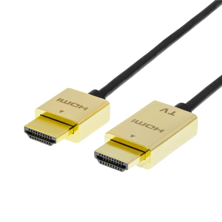 DELTACO PRIME ultraohut HDMI-kaapeli, kullatut sinkki-liitokset, 3m ryhmässä KODINELEKTRONIIKKA / Kaapelit & Sovittimet / HDMI / Kaapelit @ TP E-commerce Nordic AB (38-11809)
