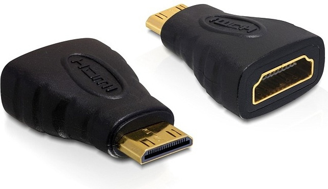 DeLOCK HDMI Standardi sovitin, Mini HDMI u - HDMI n ryhmässä KODINELEKTRONIIKKA / Kaapelit & Sovittimet / HDMI / Sovittimet @ TP E-commerce Nordic AB (38-12004)