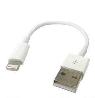 Lightning-kaapeli USB:hen, 13cm, valkoinen ryhmässä ÄLYPUHELIMET JA TABLETIT / Laturit & Kaapelit / Kaapelit / Lightning kaapelit @ TP E-commerce Nordic AB (38-12344)