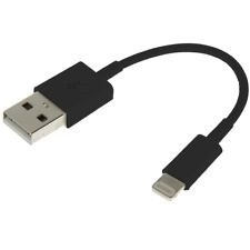 Lightning-kaapeli USB-liitäntään, 11 cm, musta ryhmässä ÄLYPUHELIMET JA TABLETIT / Laturit & Kaapelit / Kaapelit / Lightning kaapelit @ TP E-commerce Nordic AB (38-12345)