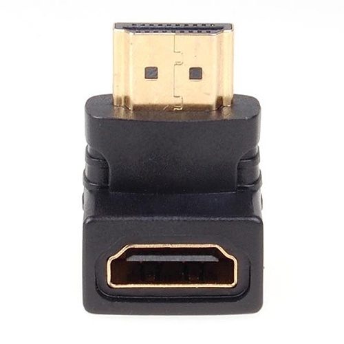 Adapteri, HDMI-naaras - HDMI-uros ryhmässä KODINELEKTRONIIKKA / Kaapelit & Sovittimet / HDMI / Sovittimet @ TP E-commerce Nordic AB (38-12594)