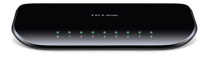 TP-LINK verkkokytkin, 8 porttia, 10/100/1000Mbps, RJ45 ryhmässä TIETOKOONET & TARVIKKEET / Verkko / Kytkimet @ TP E-commerce Nordic AB (38-1519)