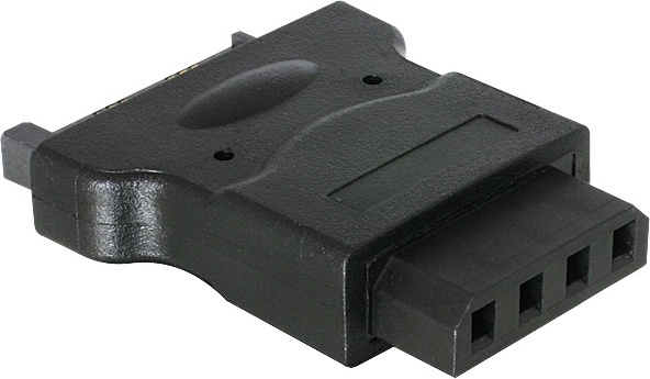 DELTACO virtaliitinsovitin, 15-pin SATA uros - 4-pin Molex naaras ryhmässä TIETOKOONET & TARVIKKEET / Kaapelit & Sovittimet / Sisäinen / Virtajohdot & Sovittimet @ TP E-commerce Nordic AB (38-16267)