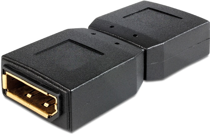 DeLOCK Adapter, DisplayPort hona till hona, svart ryhmässä KODINELEKTRONIIKKA / Kaapelit & Sovittimet / Asennusliittimet @ TP E-commerce Nordic AB (38-16712)