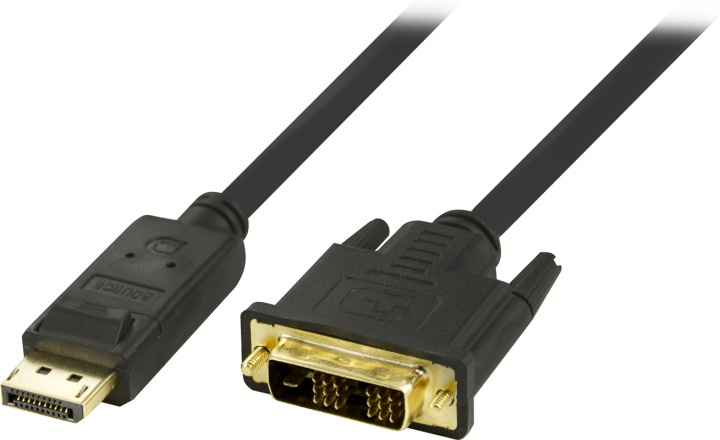 DisplayPort - DVI-D Single Link monitorikaapeli, 20-pin u - u, 1m ryhmässä TIETOKOONET & TARVIKKEET / Kaapelit & Sovittimet / DisplayPort / Kaapelit @ TP E-commerce Nordic AB (38-16736)