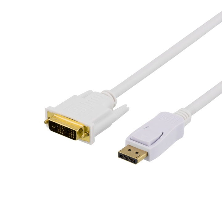 DELTACO DisplayPort - DVI monitorikaapeli, 20-pin u-u 1 m ryhmässä TIETOKOONET & TARVIKKEET / Kaapelit & Sovittimet / DisplayPort / Kaapelit @ TP E-commerce Nordic AB (38-16738)