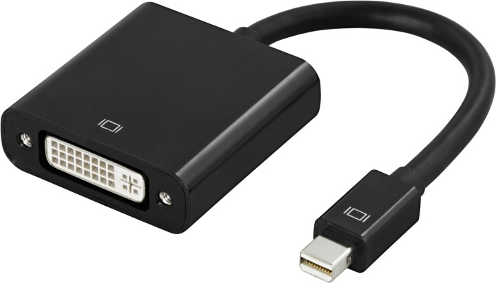 DELTACO sovitin mini DisplayPort - DVI-D, Full HD 60hz, 9 Gb/s ryhmässä TIETOKOONET & TARVIKKEET / Kaapelit & Sovittimet / DisplayPort / Sovittimet @ TP E-commerce Nordic AB (38-16806)