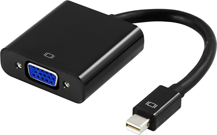 Mini DisplayPort VGA-adapteriin,20-pin u-15-pin n,0,05m,musta ryhmässä TIETOKOONET & TARVIKKEET / Kaapelit & Sovittimet / DisplayPort / Sovittimet @ TP E-commerce Nordic AB (38-16844)