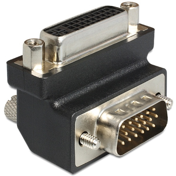 adapter dvi 24+5 pin female to vga 15 pin male 90` ryhmässä TIETOKOONET & TARVIKKEET / Kaapelit & Sovittimet / DVI / Sovittimet @ TP E-commerce Nordic AB (38-16858)