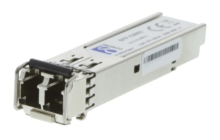 DELTACO SFP 1000BASE-SX, 850nm, 550m, Multi-Mode ryhmässä TIETOKOONET & TARVIKKEET / Verkko / Mediamuuntimet @ TP E-commerce Nordic AB (38-17219)