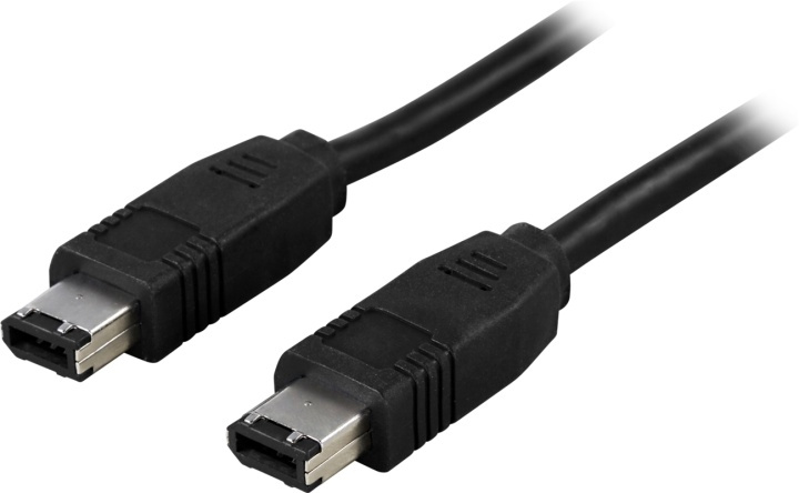 Firewire-kaapeli 6-pin uros - uros, 2m ryhmässä TIETOKOONET & TARVIKKEET / Kaapelit & Sovittimet / Firewire @ TP E-commerce Nordic AB (38-17342)