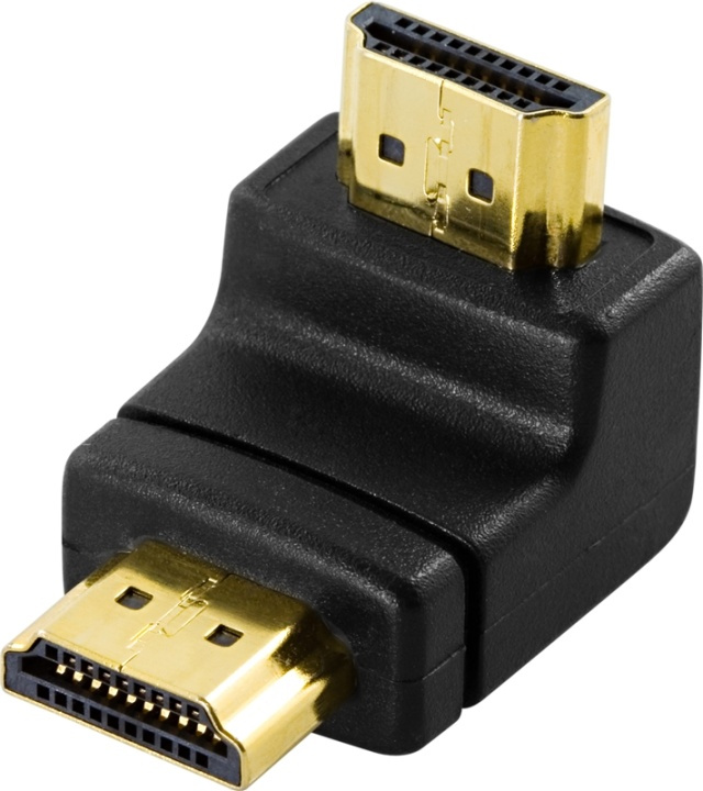 DeLOCK HDMI-adapteri, 19-pin u-u, kulma, kullatut liitokset ryhmässä KODINELEKTRONIIKKA / Kaapelit & Sovittimet / HDMI / Sovittimet @ TP E-commerce Nordic AB (38-17351)