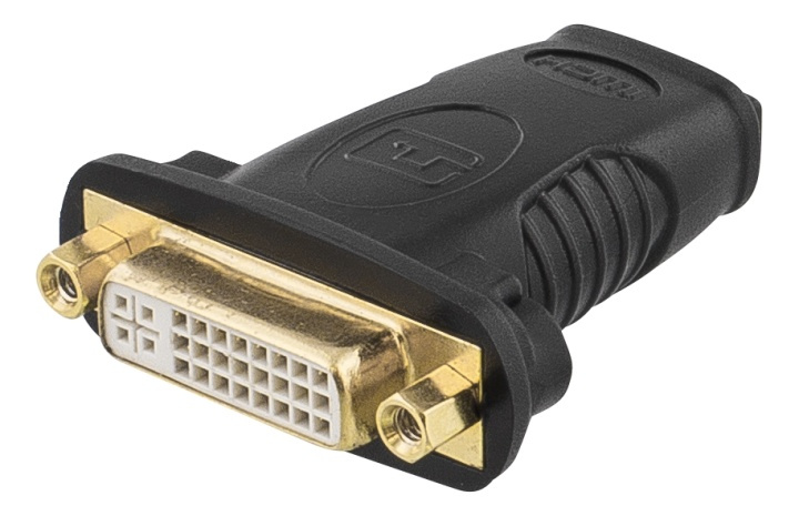 Goobay DELTACO HDMI naaras - DVI-D naaras liitinadapteri ryhmässä KODINELEKTRONIIKKA / Kaapelit & Sovittimet / HDMI / Sovittimet @ TP E-commerce Nordic AB (38-17393)
