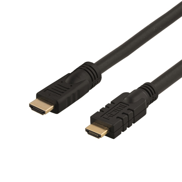 DELTACO aktiiv. HDMI-kaapeli, HDMI High Speed with Ethernet, 10m,musta ryhmässä KODINELEKTRONIIKKA / Kaapelit & Sovittimet / HDMI / Kaapelit @ TP E-commerce Nordic AB (38-17416)